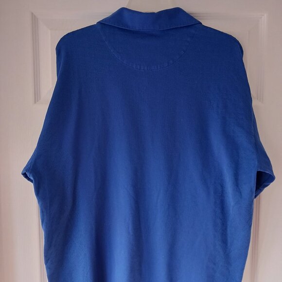 Tiger Woods Disney Golf Shirt Mens Blue Short Sleeve Nike Fit Dry Collection Lg - Picture 3 of 10